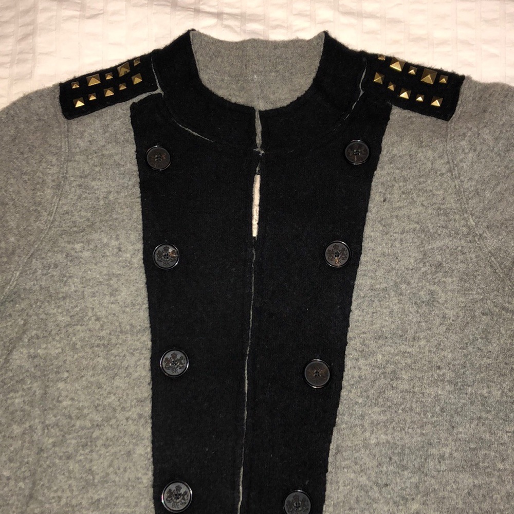 Medium, Merino Wool Heritage Cardigan with details